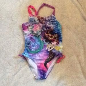 Girls one piece monster high swim suit